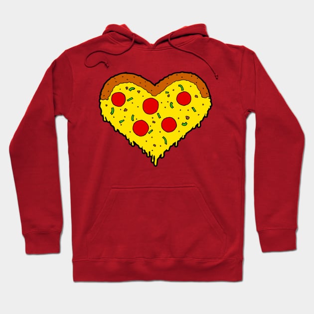 Pizza Heart Hoodie by Rainy Day Dreams